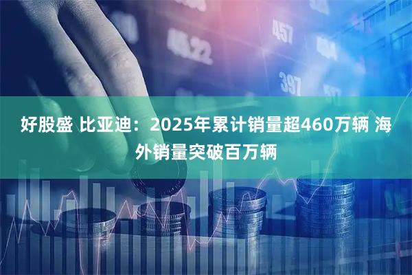 好股盛 比亚迪：2025年累计销量超460万辆 海外销量突破百万辆